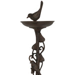 Woodside Cast Iron Decorative Ground Stake Bird Seed Feeder Garden Feeding Dish