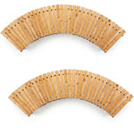 Woodside 6ft Curved Roll Out Garden Walkway – Flexible Fir Wood Pathway for Lawns & Borders 2 PACK