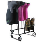 Woodside Steel Wellington Boot Rack/Walking Boot Storage Stand, Indoor & Outdoor