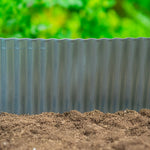 Woodside Galvanised Steel Lawn/Path Border Edging Flexible Fence Rolls - 6 Pack - 30m Total