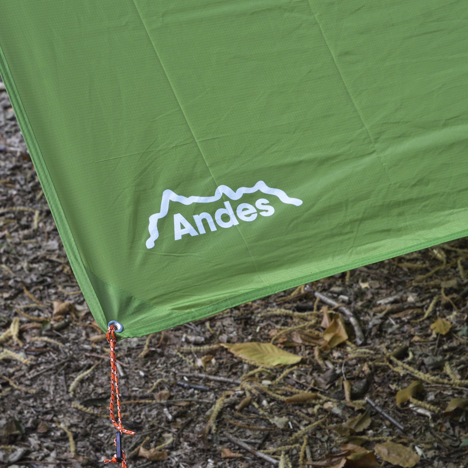 Andes Waterproof Camping Tarpaulin, 3m x 3m with Pegs & Guylines Included