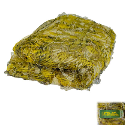 Nitehawk Harvest Reed Camouflage Ghost Net 4m x 1.5m – 2 Ply Barley Wheat Stubble Hunting Hide Net