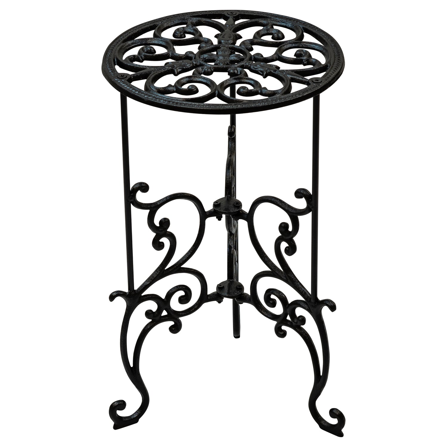 Woodside Heavy Duty Cast Iron Indoor/Outdoor Home/Garden Plant Pot Display Stand