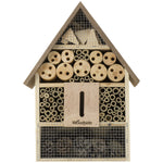 Woodside Wooden Insect Bee House Natural Wood Bug Hotel Shelter Garden Nest Box