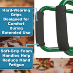 Woodside Long Handle Leaf Grabbers Garden Leaf Scoops with Foam Grip Handles Large Capacity Collectors