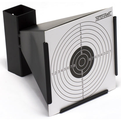 14cm Card Funnel Target Holder Pellet Trap + 100 Targets For Air Rifle/Airsoft