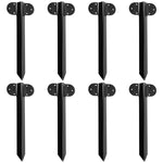 Woodside Pack of 8 Steel Railway Sleeper Bracket Heavy Duty Driveway Path Edging