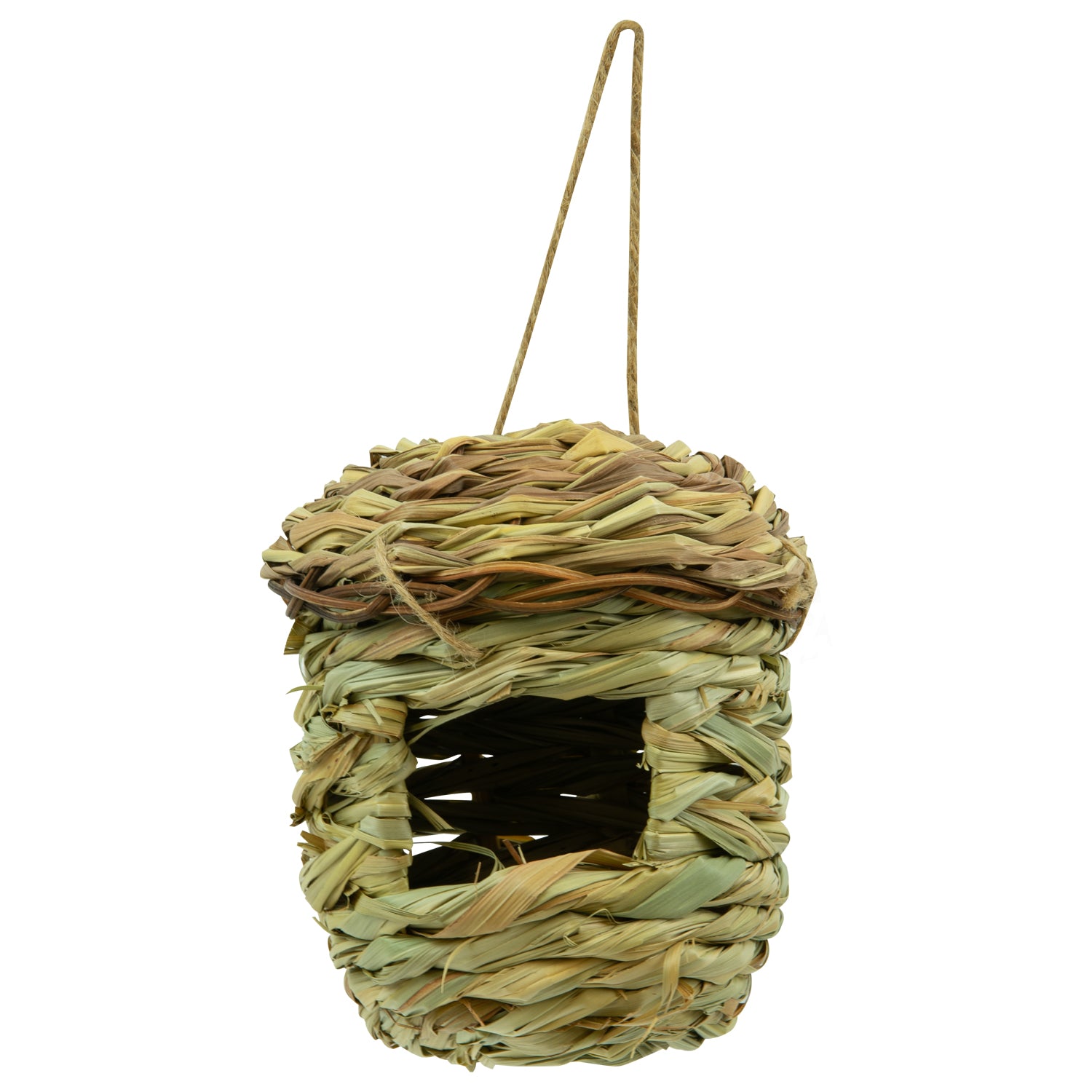 Woodside Natural Hanging Garden Bird Box/Nest/House for Small Birds, Pack of 2