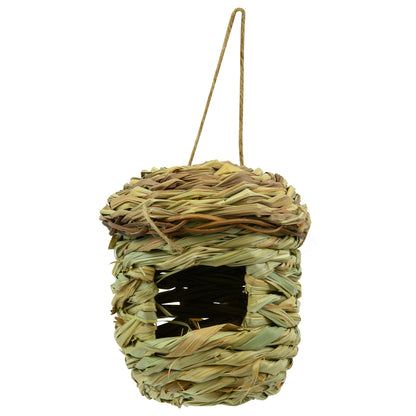 Woodside Natural Hanging Garden Bird Box/Nest/House for Small Birds, Pack of 2