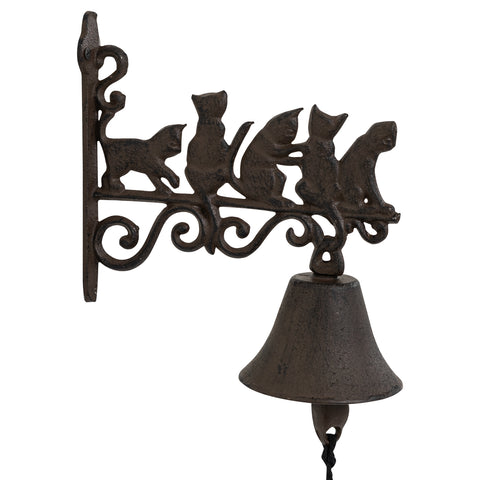 Woodside Cast Iron Wall Mounted Doorbell Vintage/Antique Design for Garden & Home