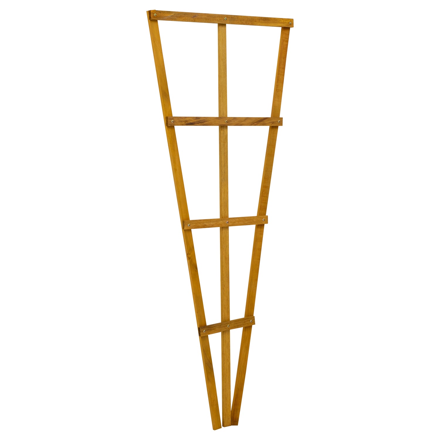 Woodside 1.2m Wooden Garden Fan Trellis, Climbing Plant/Flower Support  - 2 Pack