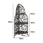 Woodside 3 Tier Cast Iron Indoor/Outdoor Heavy Duty Garden Plant & Flower Stand