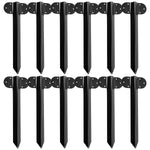 Woodside Pack of 12 Steel Railway Sleeper Bracket Heavy Duty Driveway Path Edging