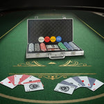 Wollowo 300 Piece Texas Hold’em Poker Set Complete Casino Game Kit with Aluminium Carry Case