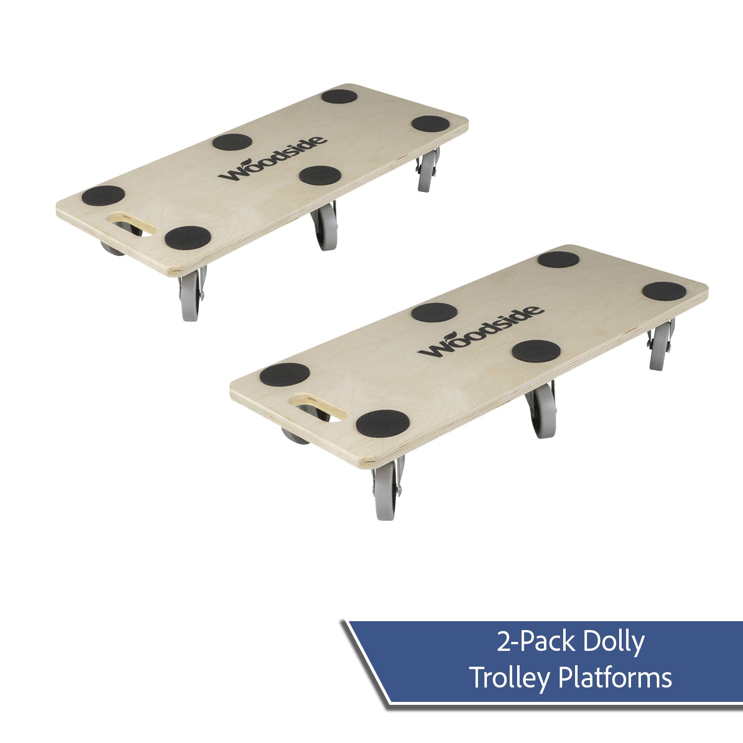 Woodside 300kg Platform Dolly Trolley – Set of 2 Heavy Duty Furniture Movers