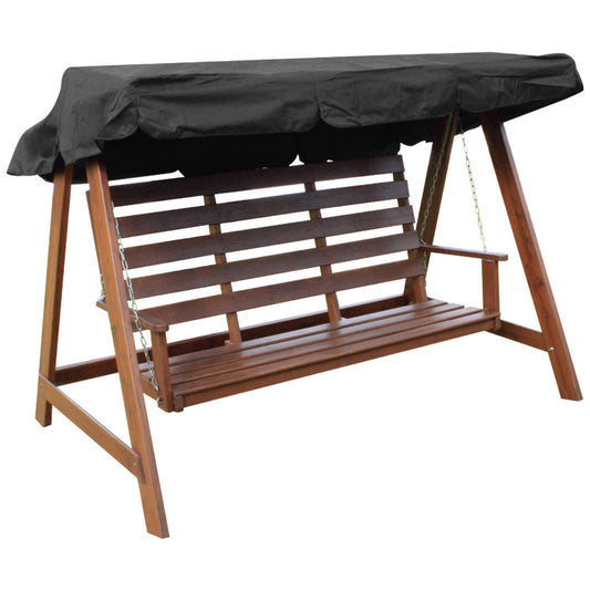 Woodside Black 2 Seater Garden Swing Chair Replacement Canopy Spare Cover