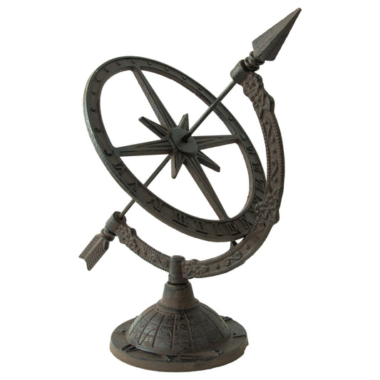 Woodside Decorative Cast Iron Traditional Antique Garden Table Sundial