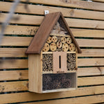 Woodside Wooden Insect Bee House Natural Wood Bug Hotel Shelter Garden Nest Box