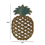 Woodside Decorative Kitchen Table Cast Iron Pineapple Trivet Hot Pot/Pan Stand