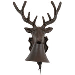 Woodside Cast Iron Wall Mounted Doorbell Chime Antique Deer/Stag Design