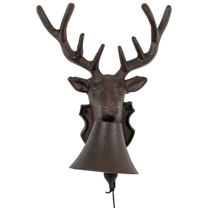 Woodside Cast Iron Wall Mounted Doorbell Chime Antique Deer/Stag Design