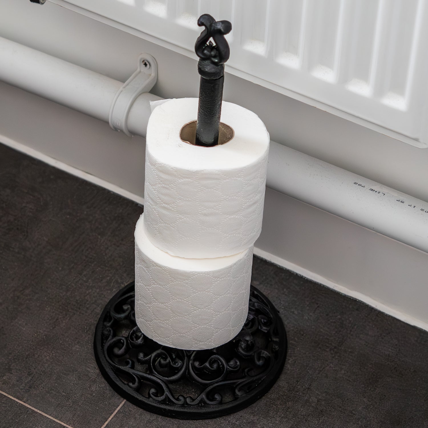 Woodside Cast Iron Toilet Roll Holder