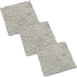 Woodside 33cm Decorative Garden Pathway Square Stepping Stones, Pack of 3