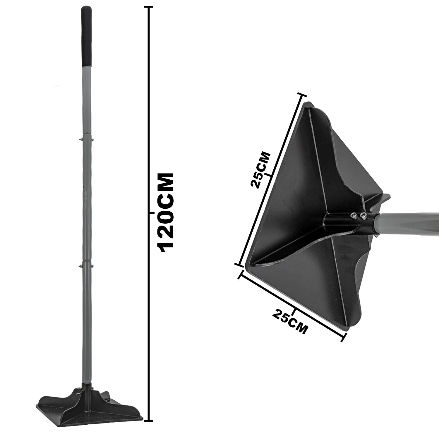 Woodside Heavy Duty Reinforced Steel Ground Tamper | Professional Soil & Gravel Compactor