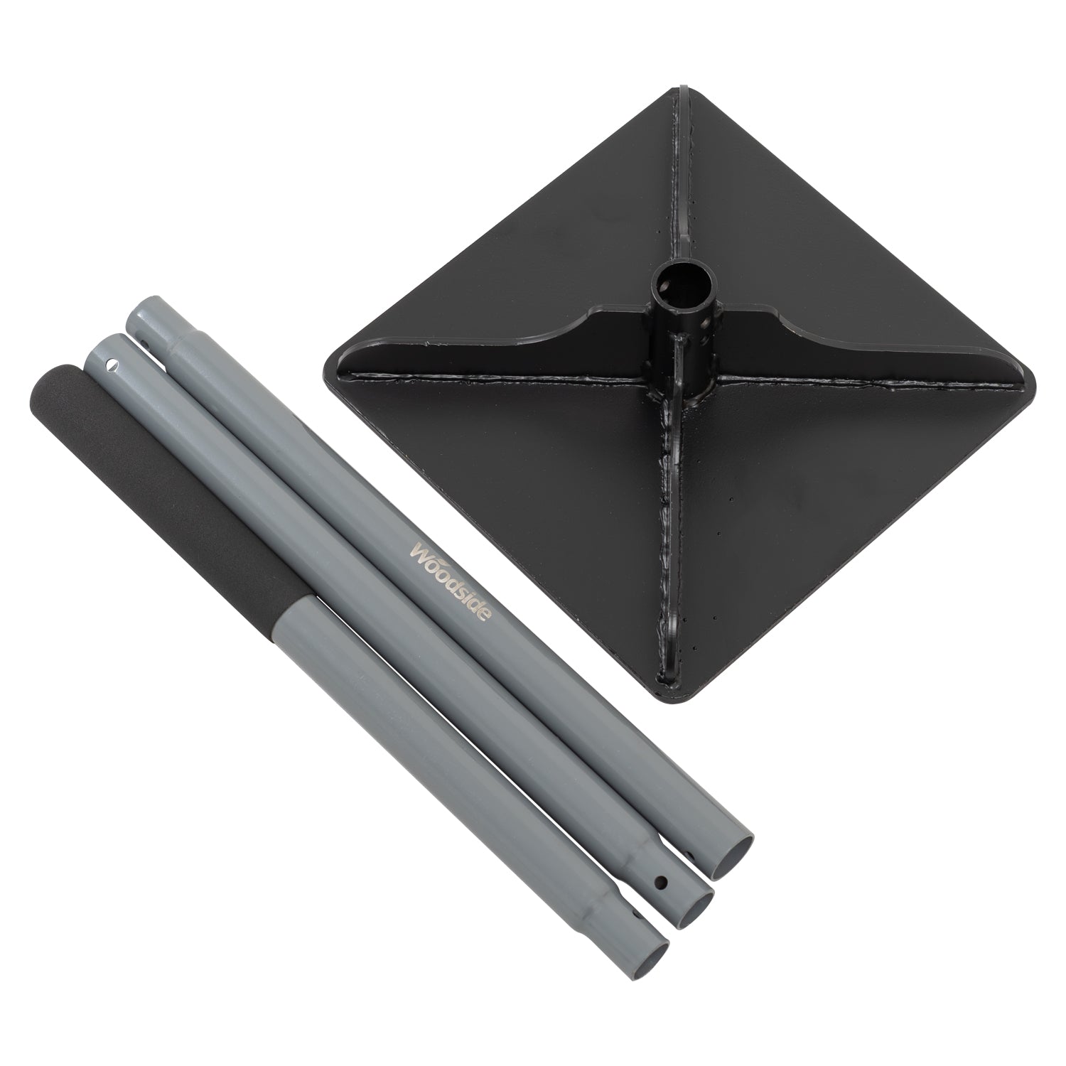 Woodside Heavy Duty Steel Tamper Ground Levelling Tool for Dirt/Gravel/Stone/Asphalt