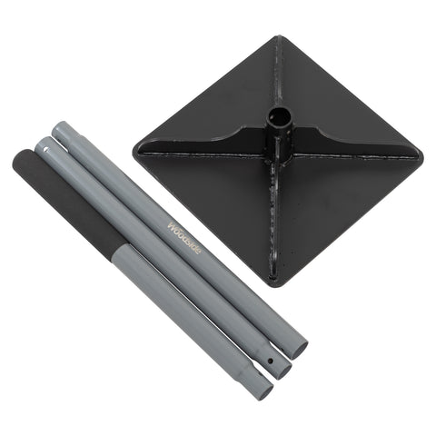 Woodside Heavy Duty Steel Tamper Ground Levelling Tool for Dirt/Gravel/Stone/Asphalt