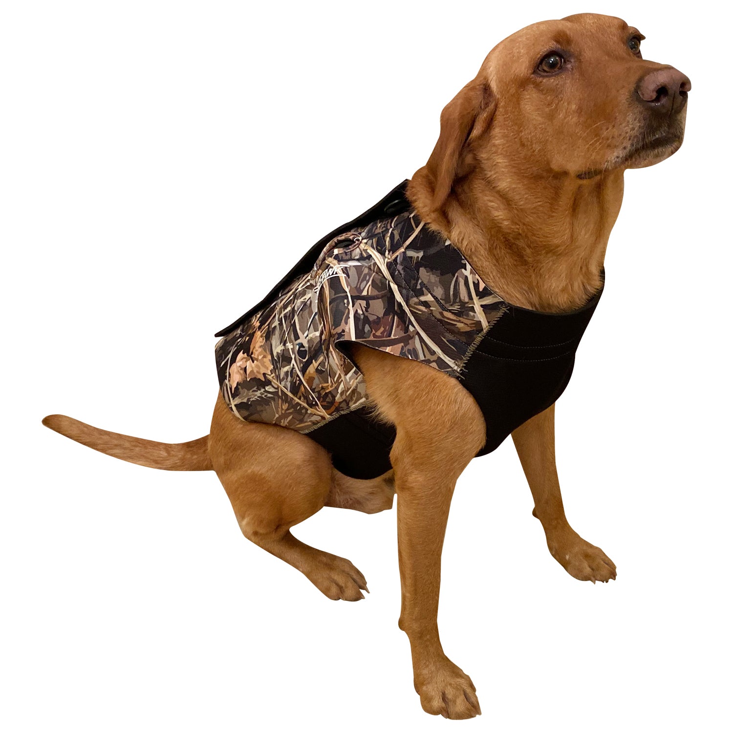 Nitehawk Hunting Dog Vest, Neoprene Camouflage Dog Coat with Full Zip Closure