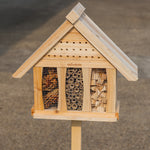 Woodside Large Wooden Insect Hotel Freestanding Garden Bug House Shelter Nesting Box