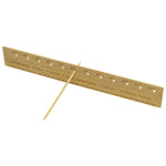 Woodside Bamboo Seed Planting Ruler – 12” Garden Tool with Dibber for Sowing Herbs & Veg