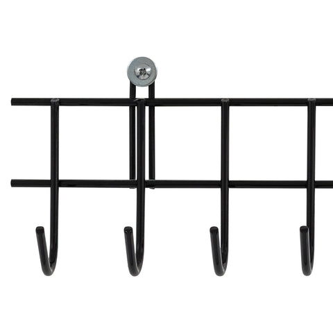 Woodside Wall Mounted Hand Garden Tool Organiser Hanger Racks - 4 PACK, 32 Hooks