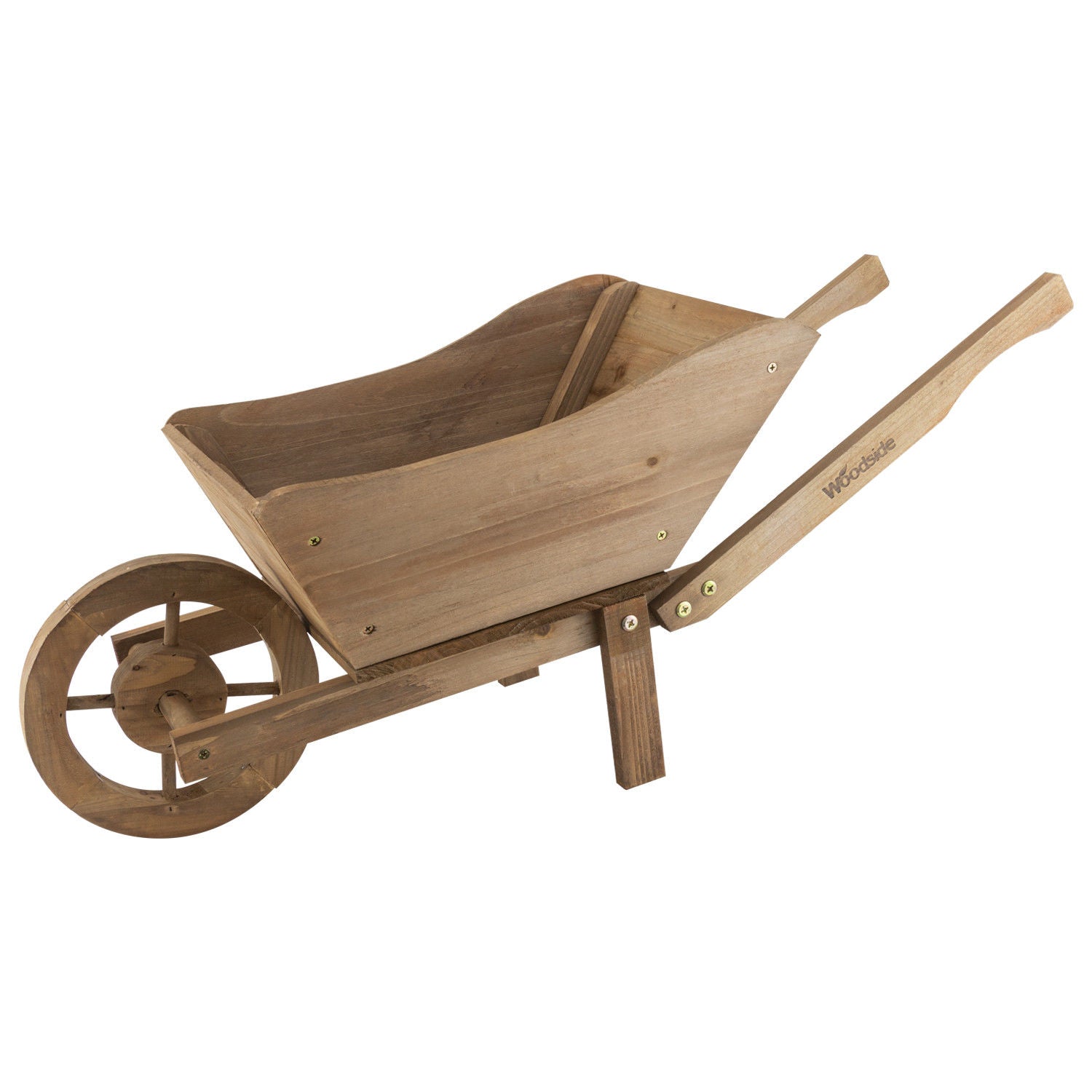 Woodside Wooden Ornamental Garden Plant/Flower Wheel Barrow Planter