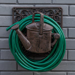 Woodside Wind Up Cast Iron Wall Mounted Garden Winding Water Hose Reel