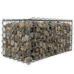 Woodside Heavy Duty Gabion Basket Garden Mesh Wire Cage 30 x 30 x 60cm Galvanised Steel Landscaping Basket