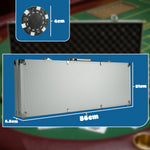 Wollowo 500 Piece Texas Hold’em Poker Set Complete Casino Game Kit with Aluminium Carry Case