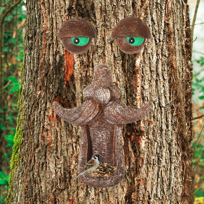 Woodside Novelty Tree Face Wild Bird Feeder Garden Wildlife Care