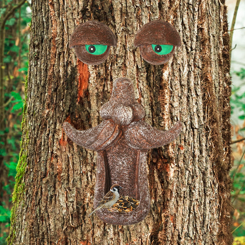 Woodside Novelty Tree Face Wild Bird Feeder Garden Wildlife Care