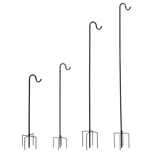 Woodside Garden Shepherd Hook 5 Forked Base, Hanging Bird Feeder/Lantern Pole