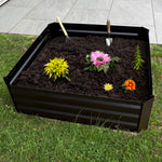 Woodside Tunstall Outdoor Garden Raised Steel Vegetable/Herb/Flower Grow Bed Planter