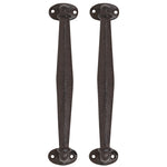 Woodside Cast Iron Heavy Duty Vintage Cupboard Door Pull Handles, Pack of 2