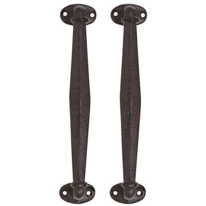 Woodside Cast Iron Heavy Duty Vintage Cupboard Door Pull Handles, Pack of 2