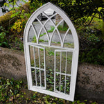 Woodside Truro XL Decorative Arched Outdoor Garden Mirror, W: 64cm x H: 117.5cm