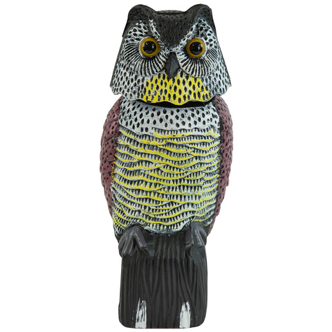 Woodside Large Realistic Bird/Pigeon/Crow Owl Decoy With Rotating Head