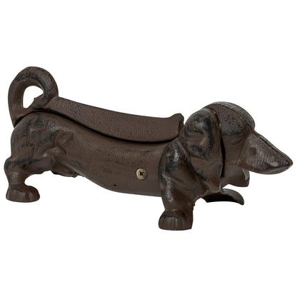 Woodside Outdoor Garden Cast Iron Boot/Welly Novelty Sausage Dog Mud Scraper