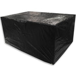 Woodside Black Small Rectangle Outdoor Garden Table Cover 1.52m x 1.04m x 0.71m