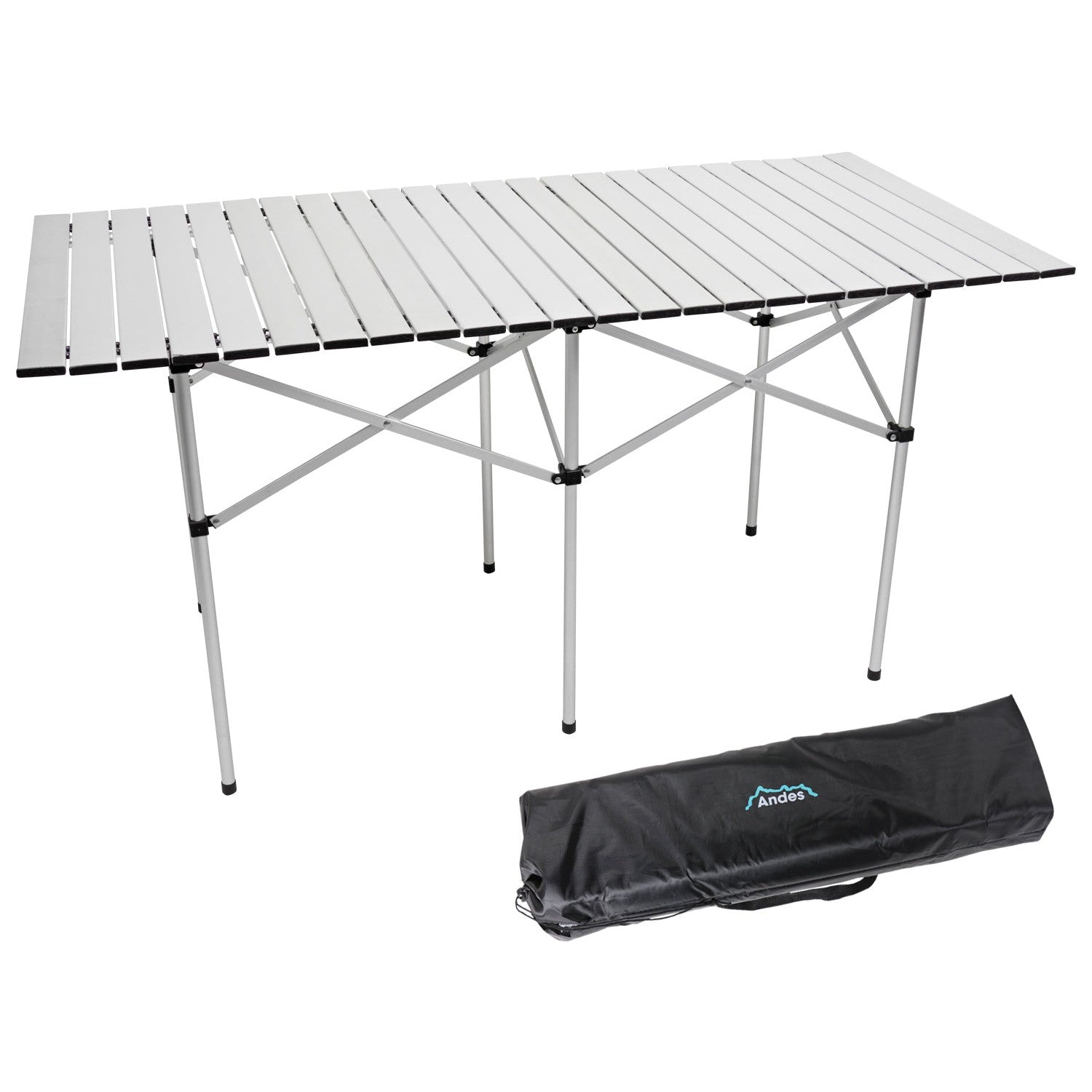 Andes Folding Aluminium Picnic Table 140 x 70 x 70cm