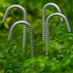 Pack of 16 Woodside Galvanised Heavy Duty Metal Ground Stakes Tent/Gazebo Pegs